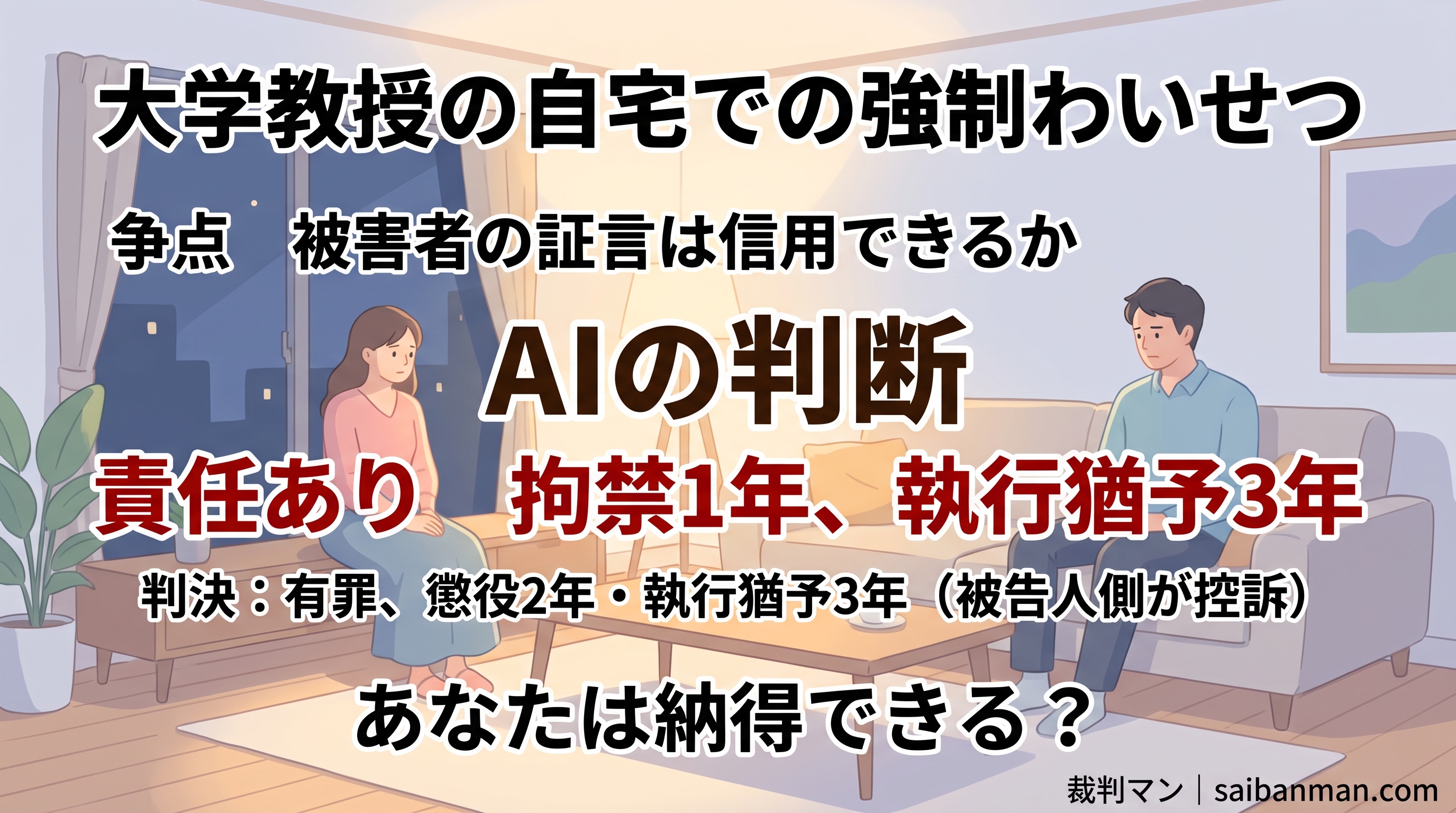 広島県の大学教授による強制わいせつ事件のイメージ画像