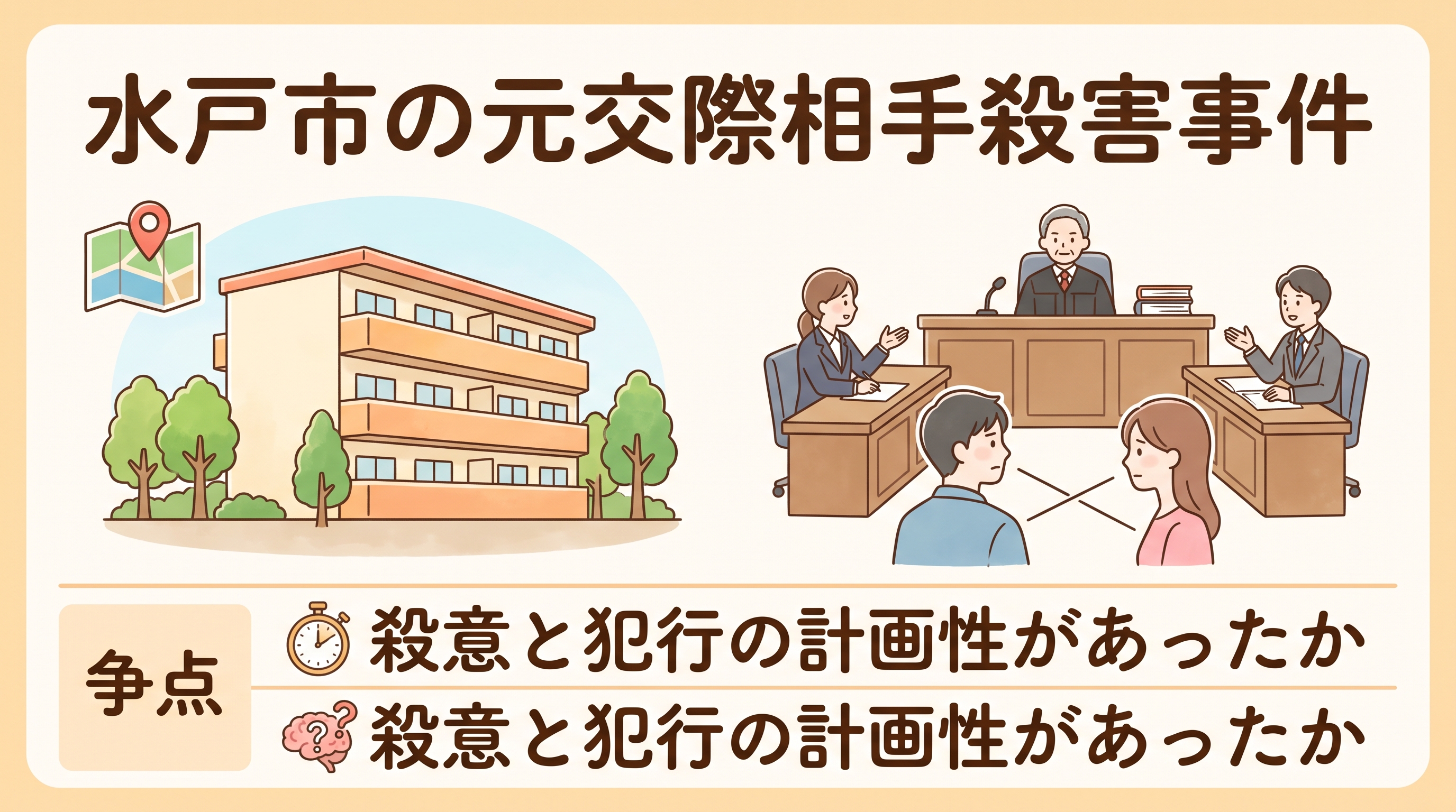 水戸市の元交際相手殺害事件のイメージ画像